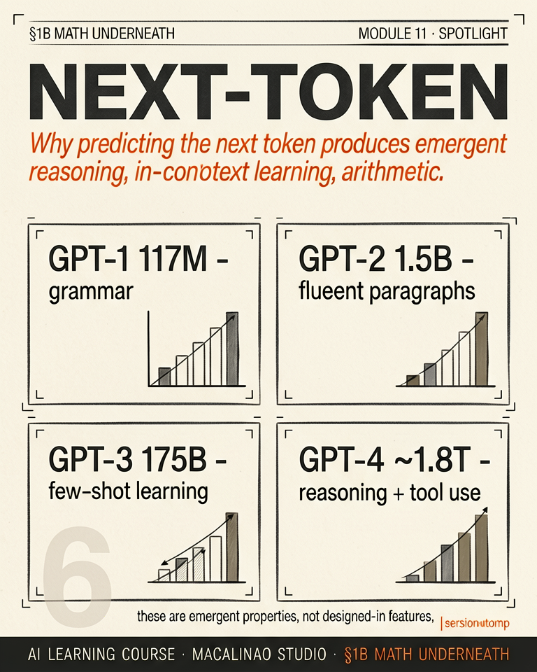 Next-Token spotlight illustration