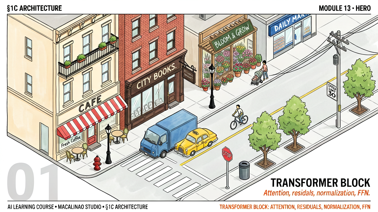 Transformer Block hero illustration