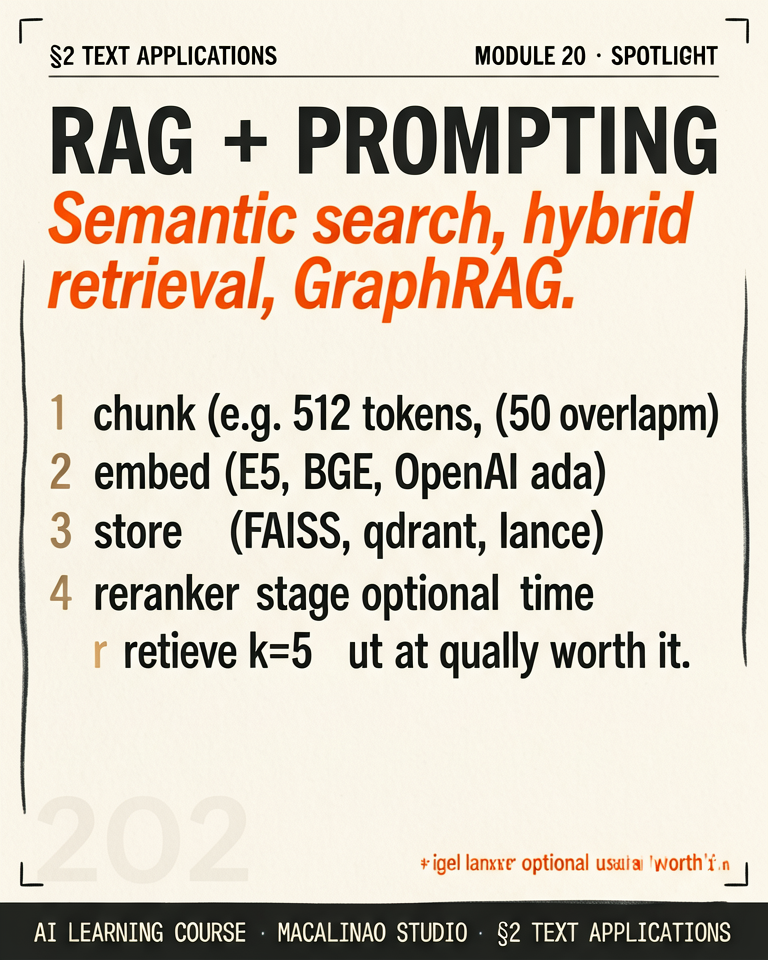 RAG + Prompting spotlight illustration
