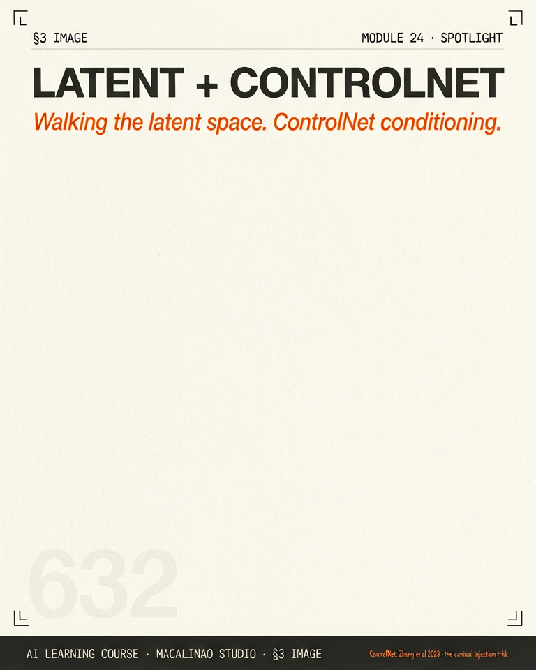 Latent + ControlNet spotlight illustration